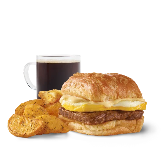 Sausage, Egg & Swiss Croissant Combo